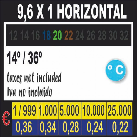 termometros para calendarios