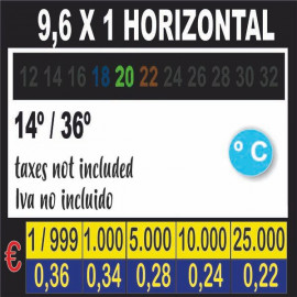 thermo 9 x 1 horizontal