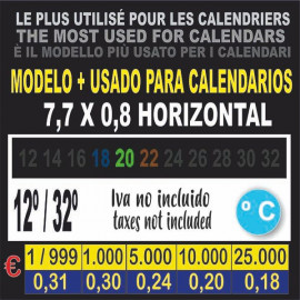 termometros  7,7 horizontal